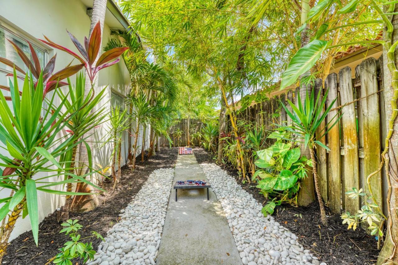 Luxury Tropical Oasis! Huge Saltwater Pool! 1 Mile To Beach! Villa Fort Lauderdale Exterior photo
